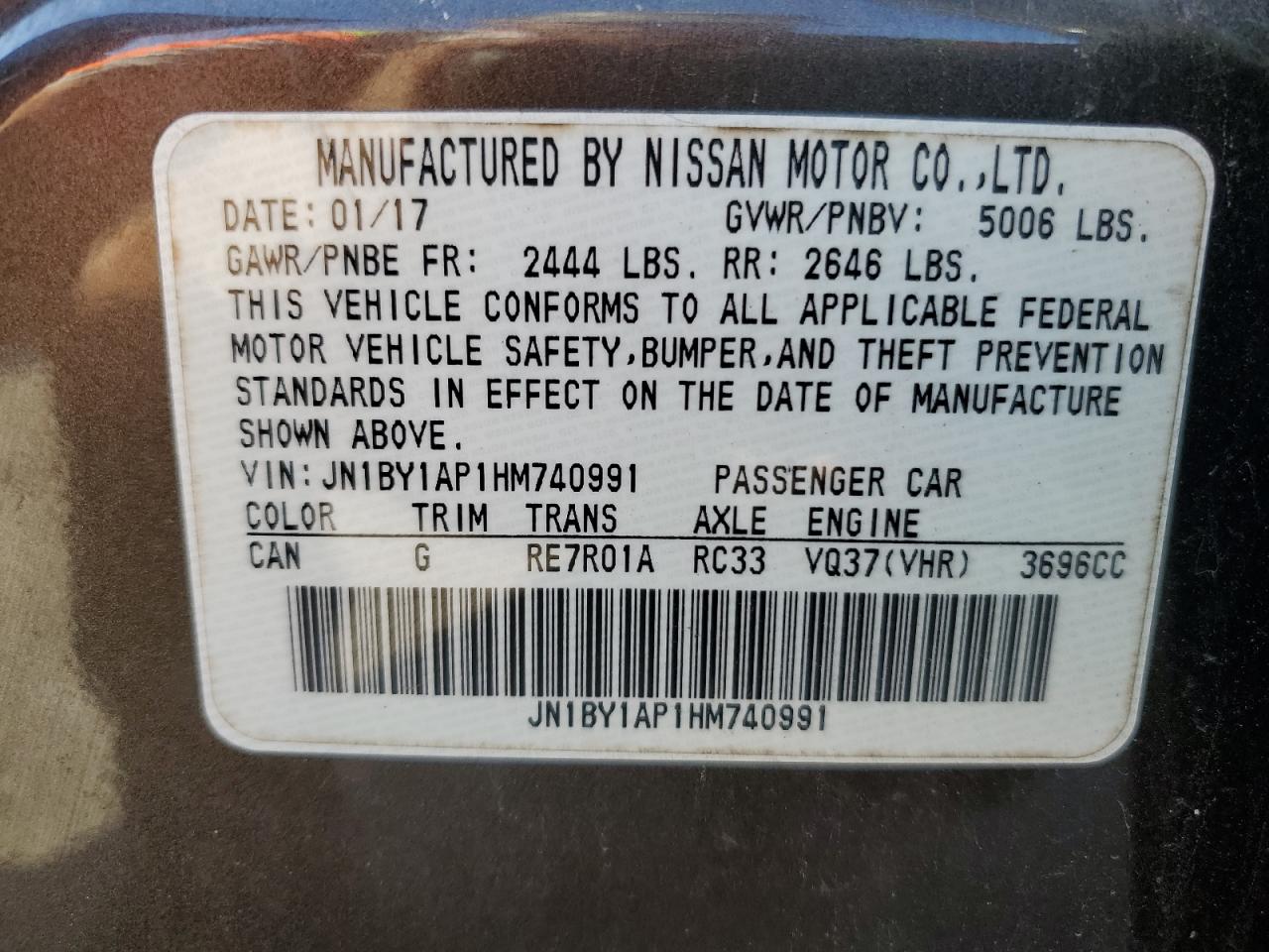 INFINITI Q70 3.7 Image 5