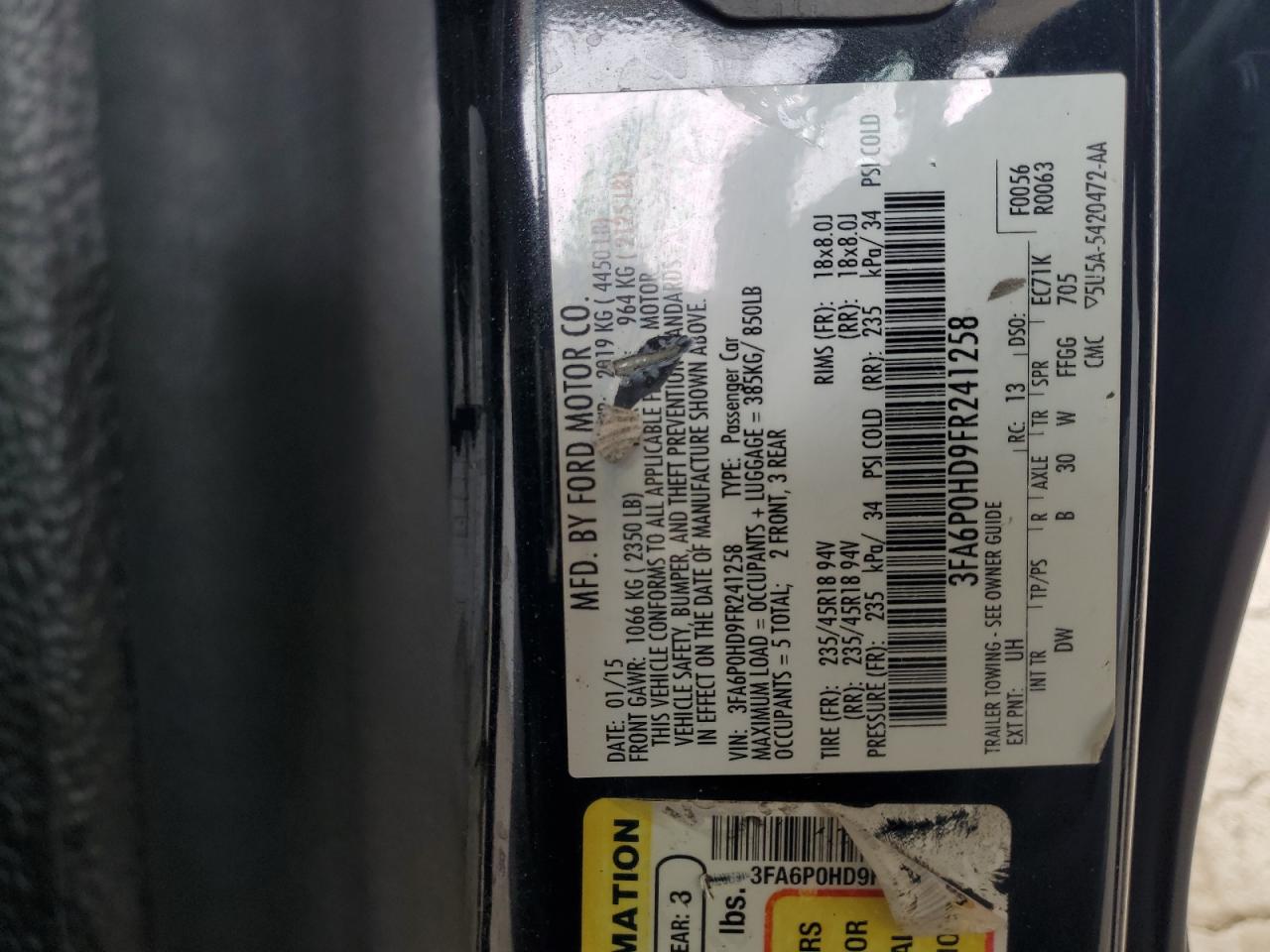 Ford Fusion Se Image 2