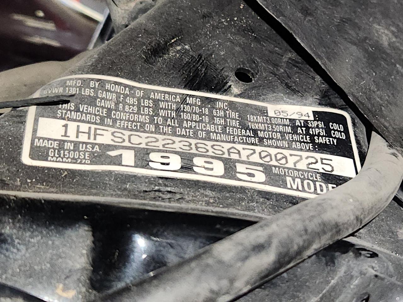 Honda Gl Cycle Se12 Image 9