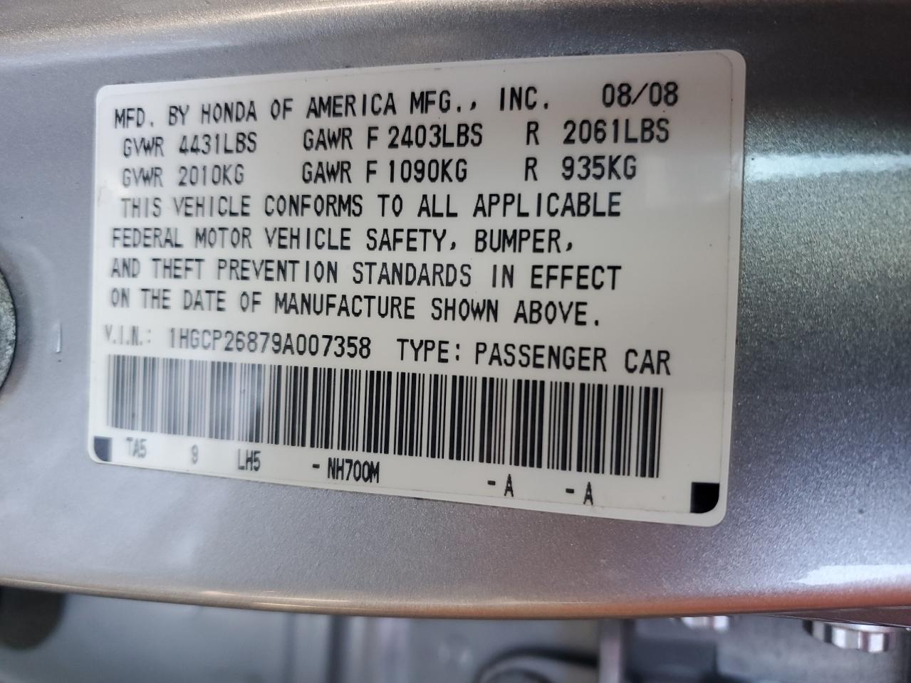 Honda Accord Exl Image 12