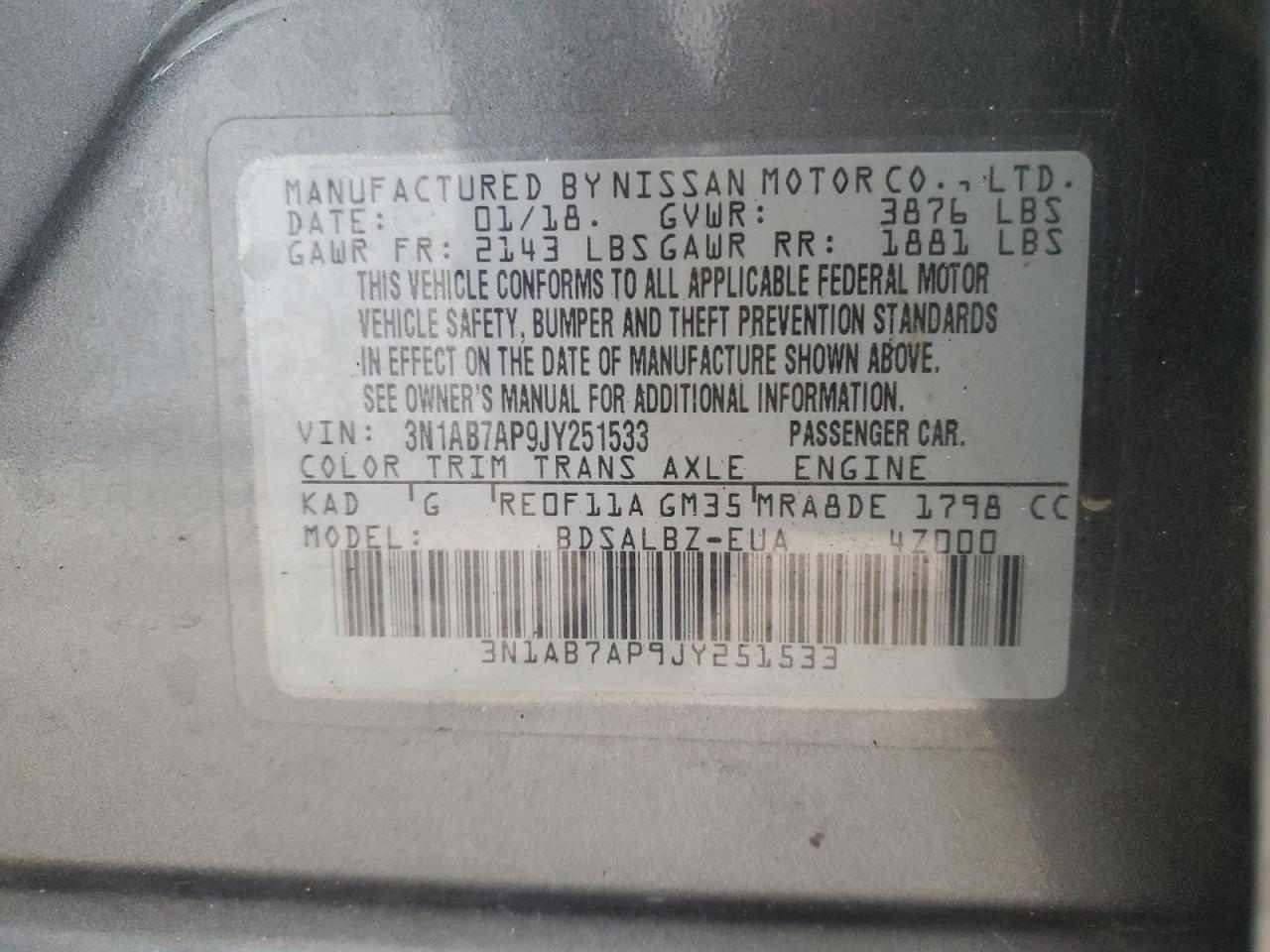 Nissan Sentra S Image 11