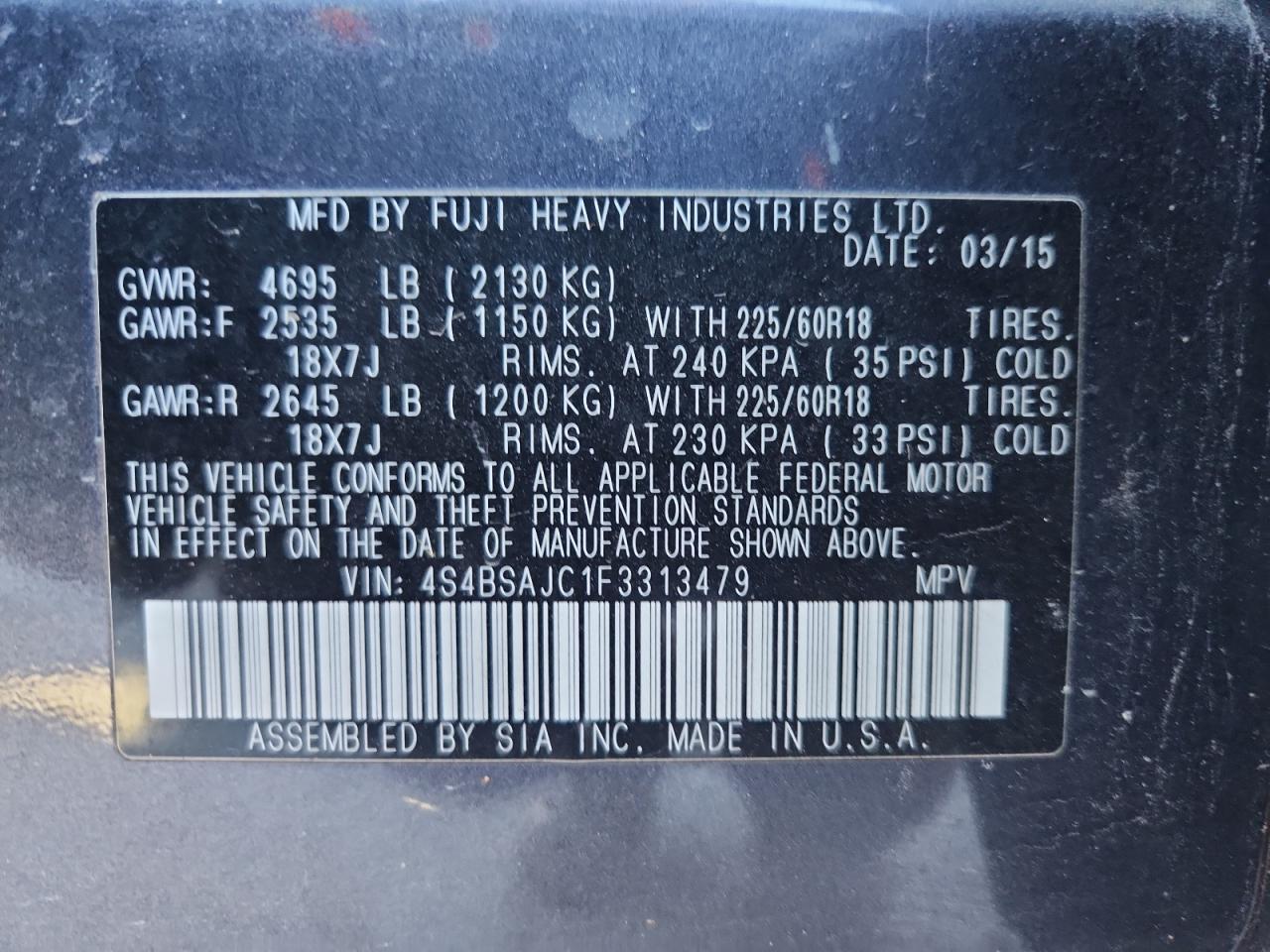 Subaru Outback 2.5i Limited Image 10