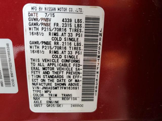 Nissan Rogue S Image 8