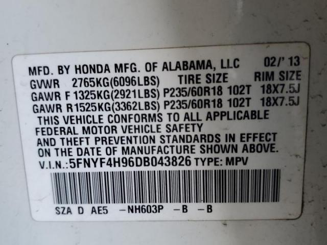 Honda Pilot Touring Image 9