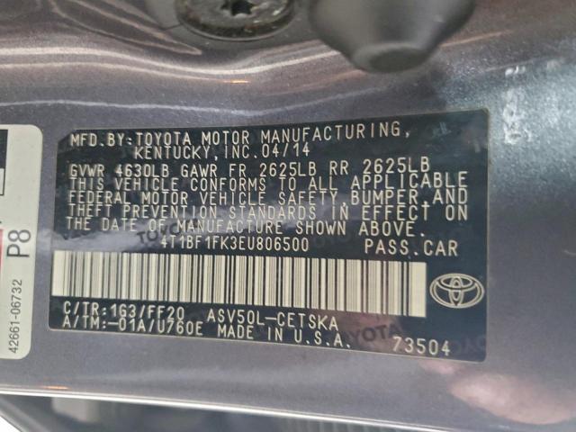 Toyota Camry L Image 9