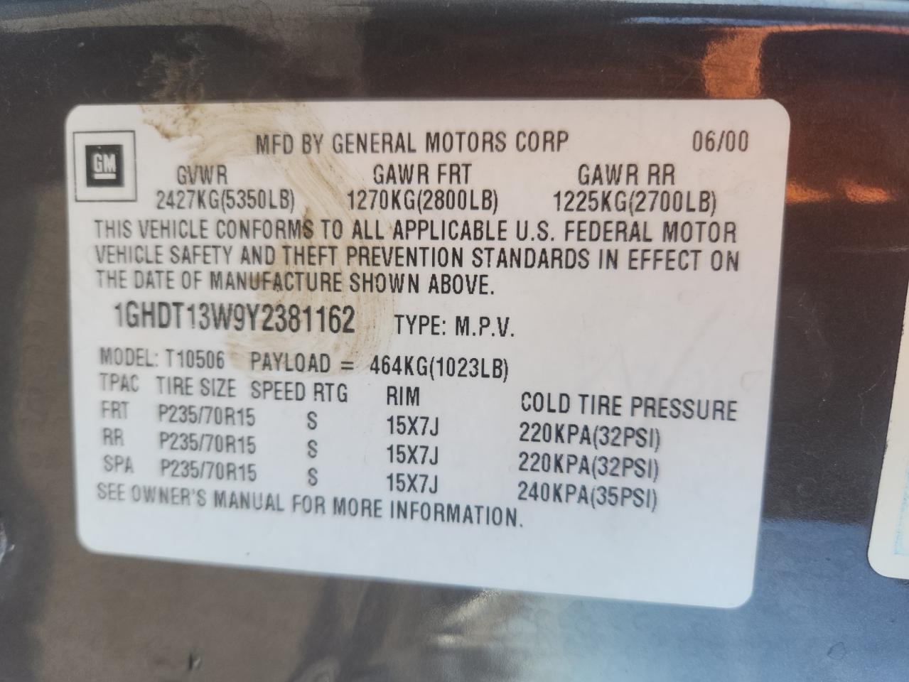 Oldsmobile Bravada Image 4