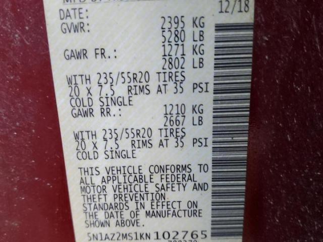 Nissan Murano S Image 2