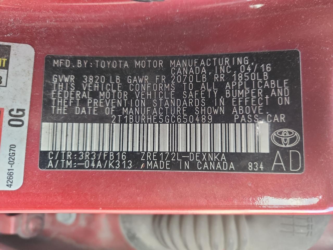 Toyota Corolla L Image 12