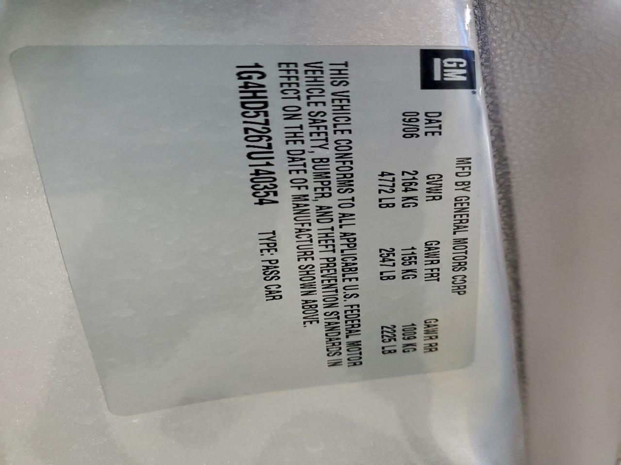 Buick Lucerne Cxl Image 6