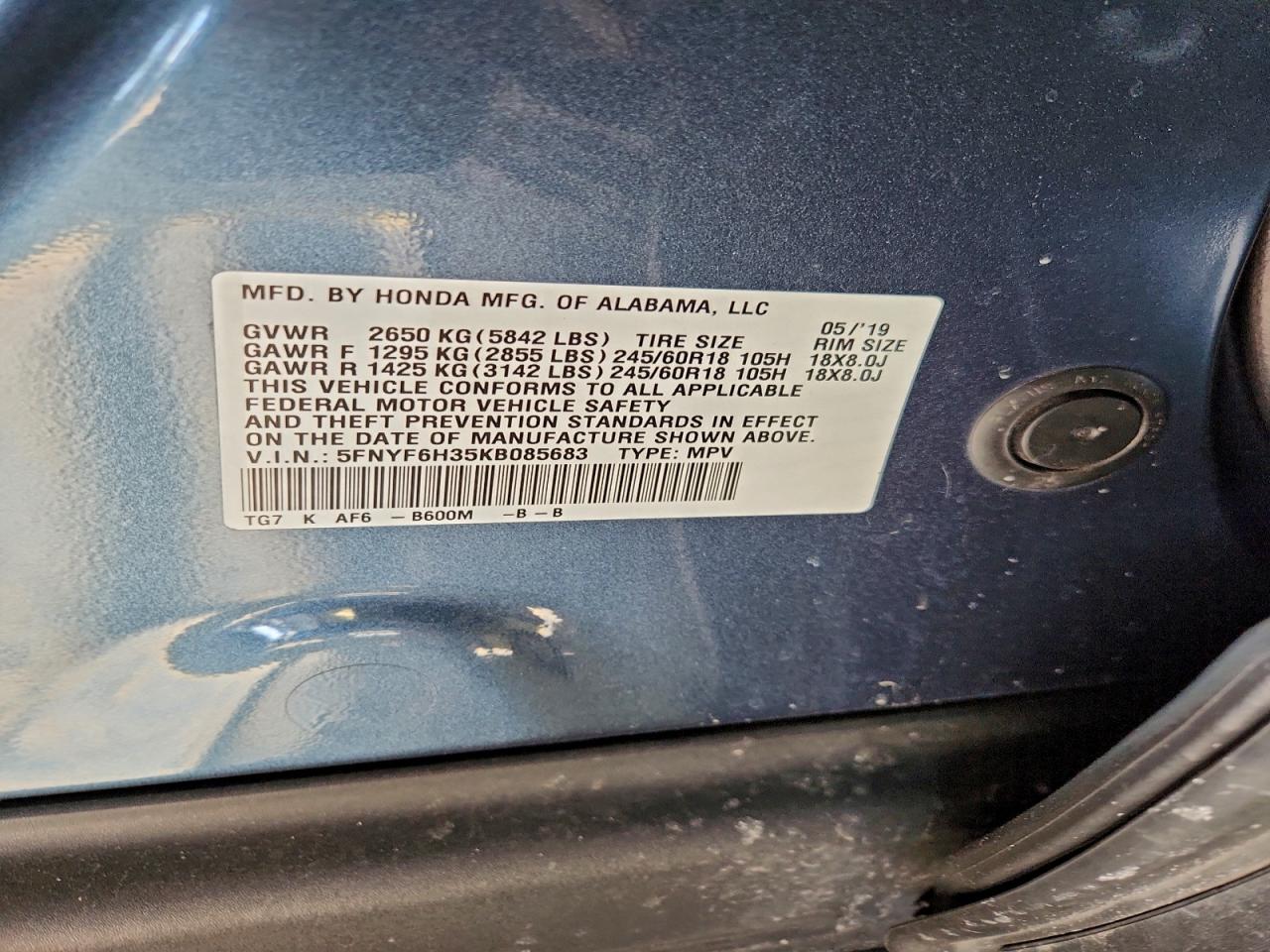 Honda Pilot Ex Image 13