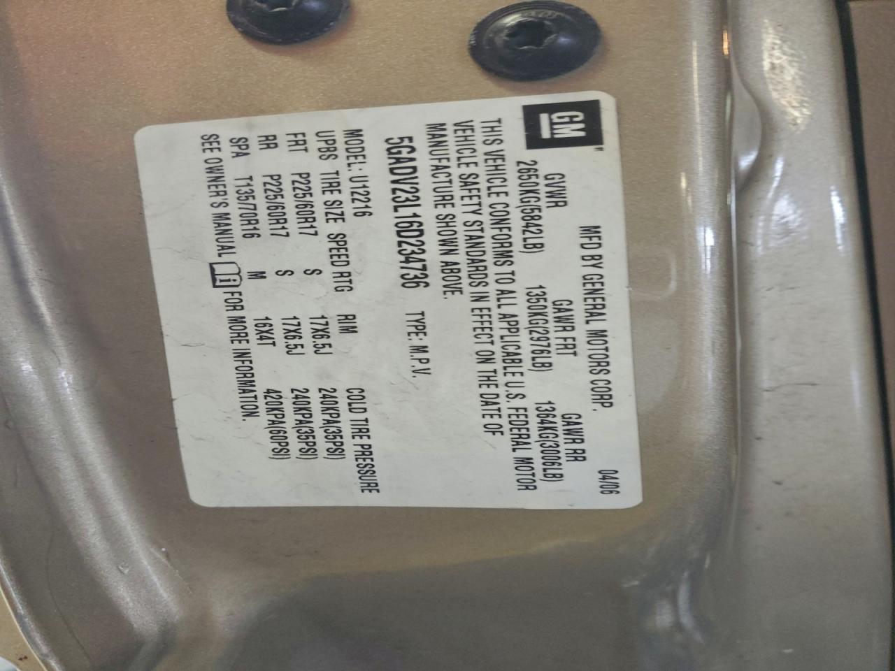 Buick Terraza Cx Image 7