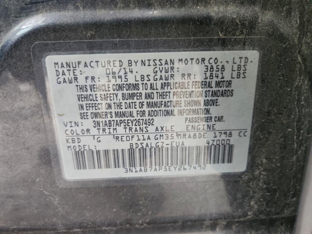 Nissan Sentra S Image 2