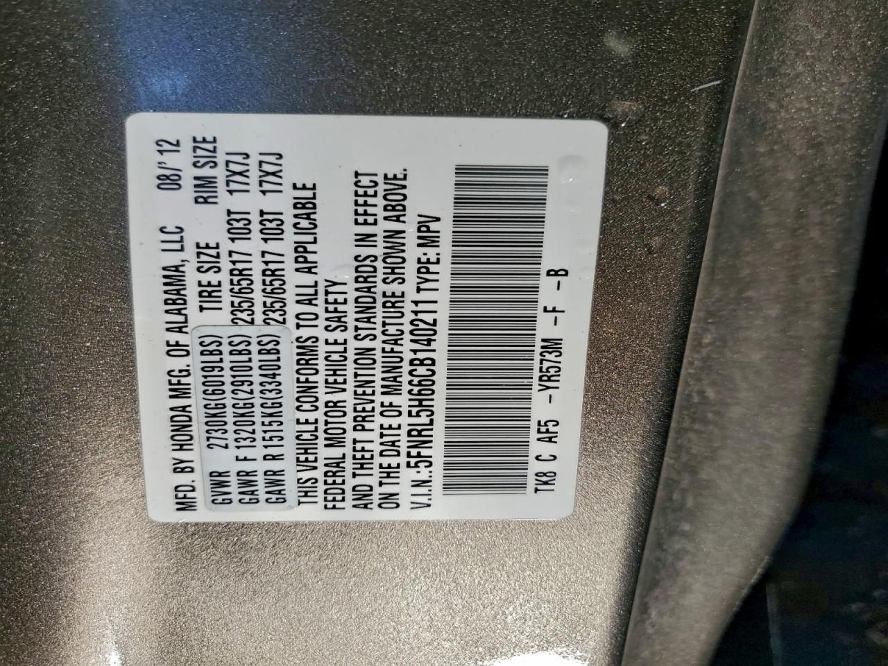 Honda Odyssey Exl Image 11