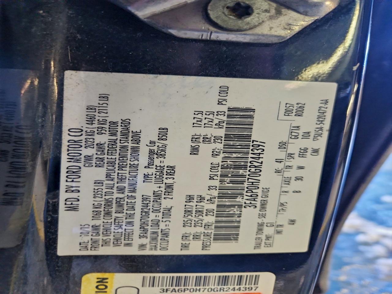 Ford Fusion Se Image 7