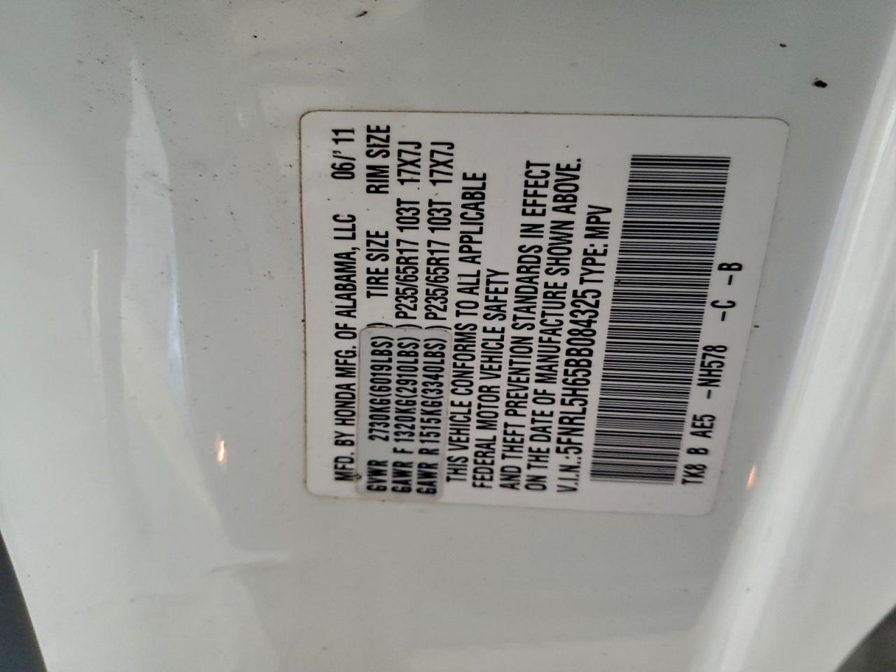 Honda Odyssey Exl Image 4