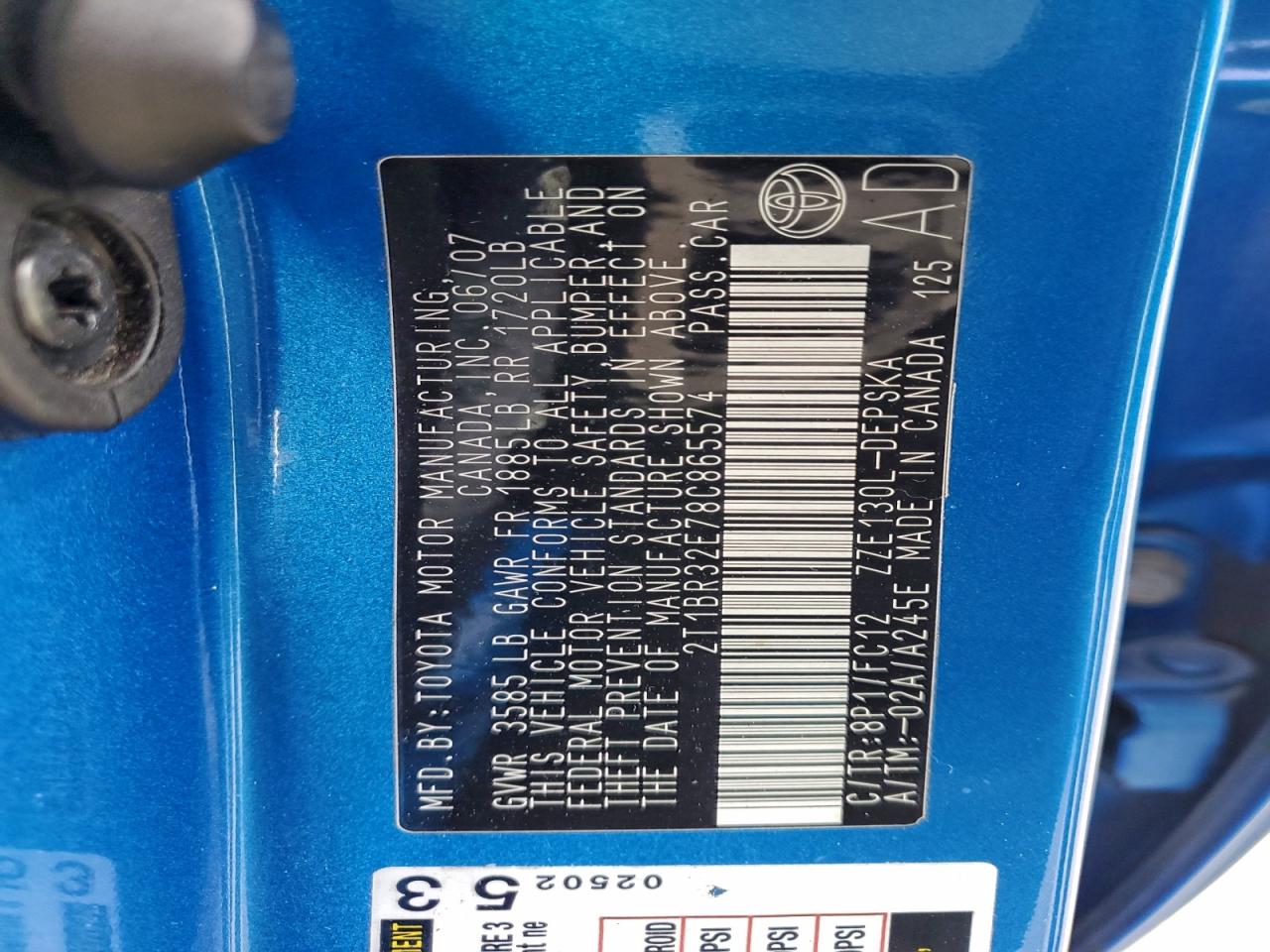 Toyota Corolla Ce Image 12