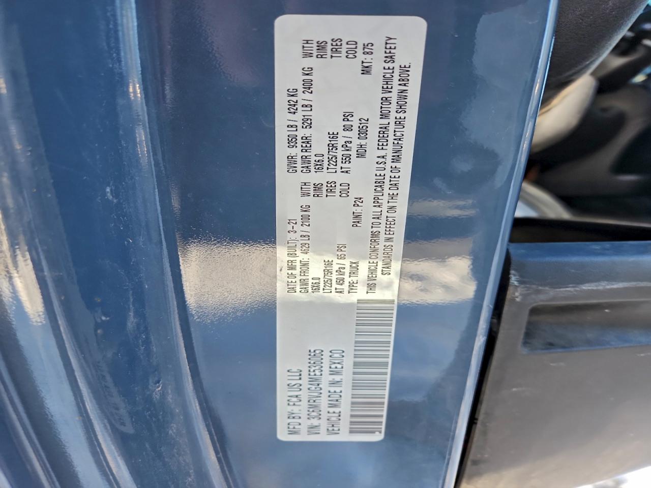 Ram Promaster 3500 High Image 8